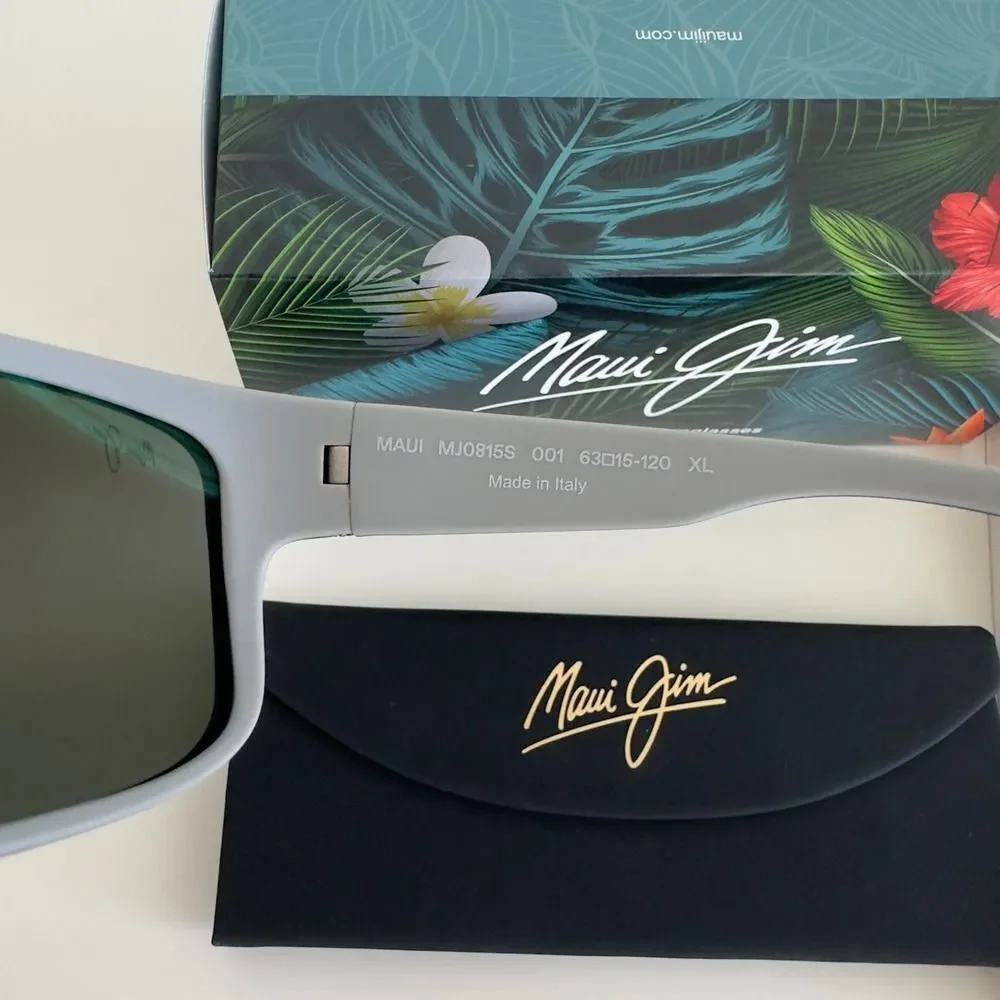 Maui Jim Southern Cross Sunglasses Black Gray Polarized MJ0815S-001 Made n Italy